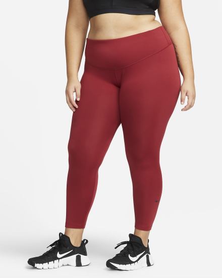 Leggins Nike Therma-FIT One Mid-Rise Mujer Burdeos Negras | BRZPW-4927
