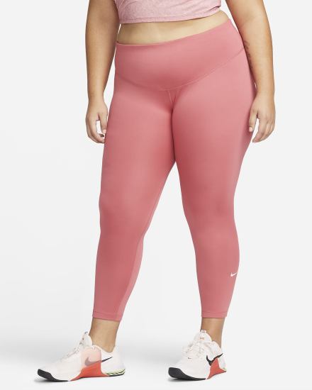 Leggins Nike Therma-FIT One Mid-Rise Mujer Rosas Blancas | IGCHF-5073