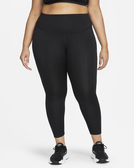 Leggins Nike Therma-FIT One Mid-Rise Mujer Negras Blancas | MJBKO-8936