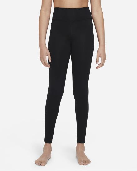 Leggins Nike Yoga Dri-FIT Kids Niña Negras | HMDAJ-1862