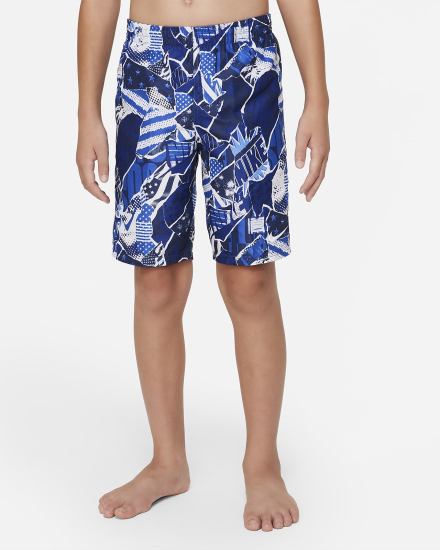 Pantalones Cortos Nike Americana Kids Lap 8" Volley Niño Azul Real | FUEGQ-7850