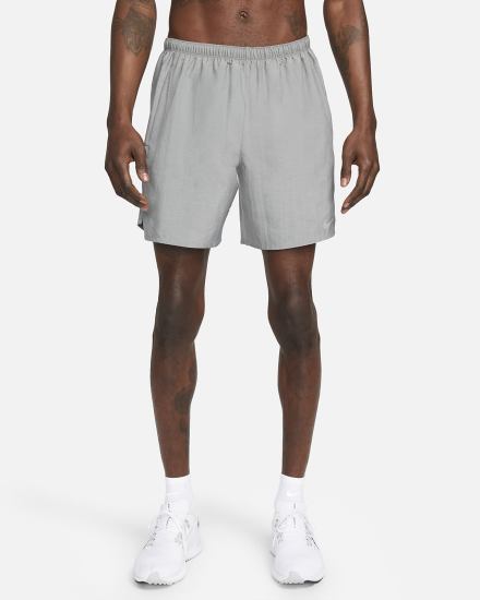 Pantalones Cortos Nike Challenger Running Hombre Gris | MEDYR-7258