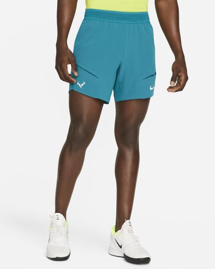 Pantalones Cortos Nike Court Dri-FIT ADV Rafa 7" Tennis Hombre Verde Blancas | VCJNP-9740