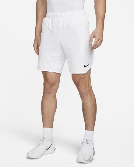 Pantalones Cortos Nike Court Dri-FIT Advantage Tennis Hombre Blancas Negras | CQXZT-8406