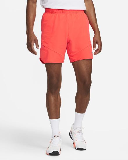 Pantalones Cortos Nike Court Dri-FIT Advantage 7" Tennis Hombre Rojas Claro Negras | HLSMJ-9760