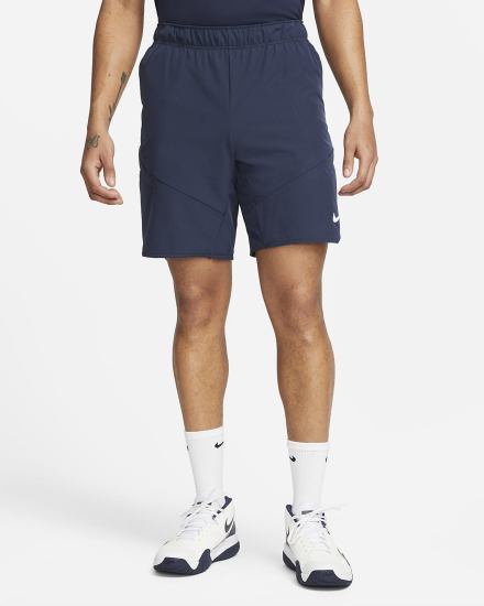 Pantalones Cortos Nike Court Dri-FIT Advantage Tennis Hombre Obsidian Blancas | KEJIH-6739