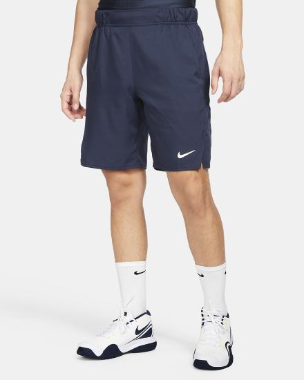Pantalones Cortos Nike Court Dri-FIT Victory 9" Tennis Hombre Obsidian Blancas | ZVHJK-2706