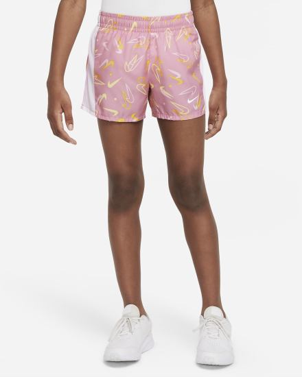 Pantalones Cortos Nike Dri-FIT 10K2 Kids Running Niña Rosas Blancas Rosas Blancas | ZSIXQ-3561