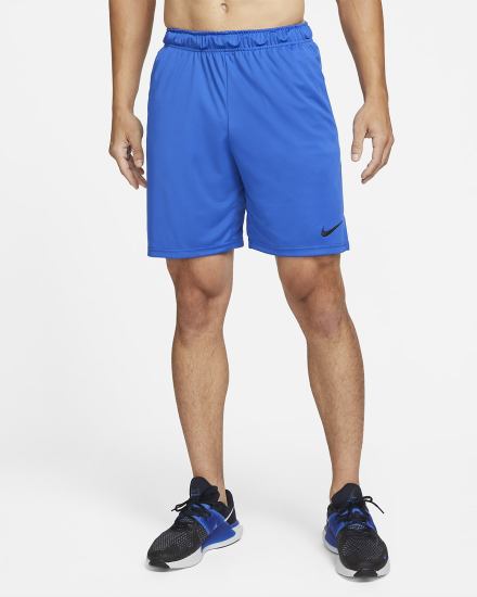 Pantalones Cortos Nike Dri-FIT 8" Knit Training Hombre Azul Real Negras | RBWAP-7638
