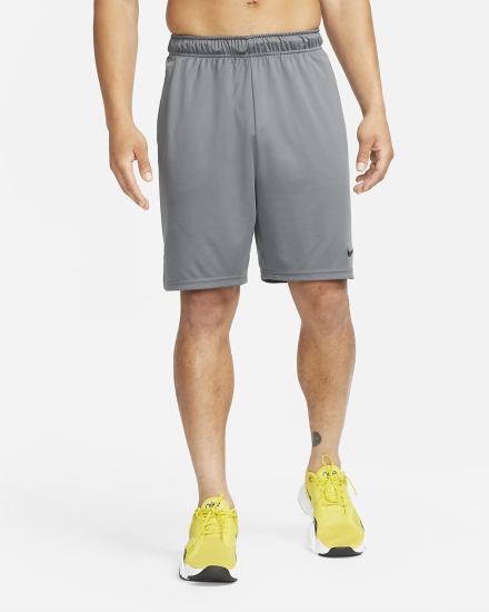 Pantalones Cortos Nike Dri-FIT 8" Knit Training Hombre Gris Negras | SNOPU-0234