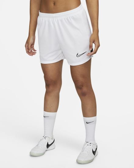 Pantalones Cortos Nike Dri-FIT Academy Knit Soccer Mujer Blancas Negras | YEGAM-6459