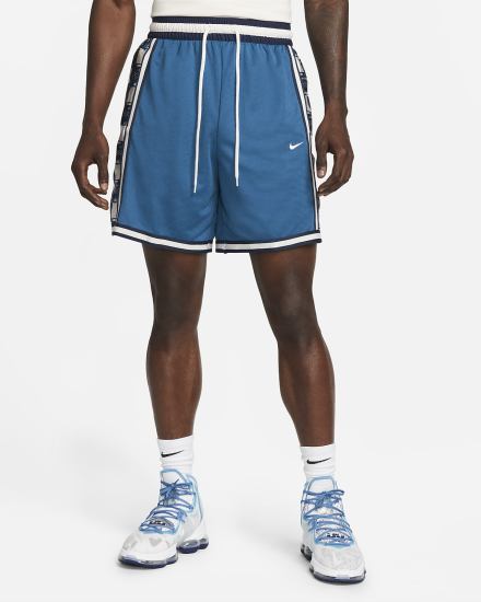 Pantalones Cortos Nike Dri-FIT DNA+ 8" Basketball Hombre Azules Oscuro | KZJPI-0356