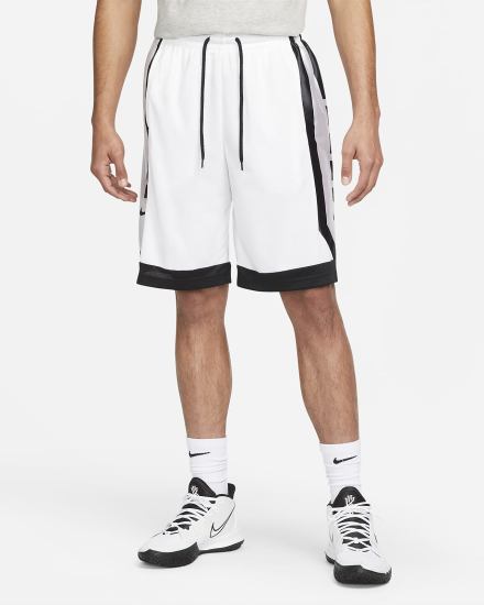 Pantalones Cortos Nike Dri-FIT Elite Basketball Hombre Blancas Negras | SDGKI-5723