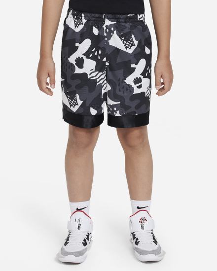 Pantalones Cortos Nike Dri-FIT Elite Kids Basketball (Extended Size) Niño Negras Blancas | KEFXU-2138