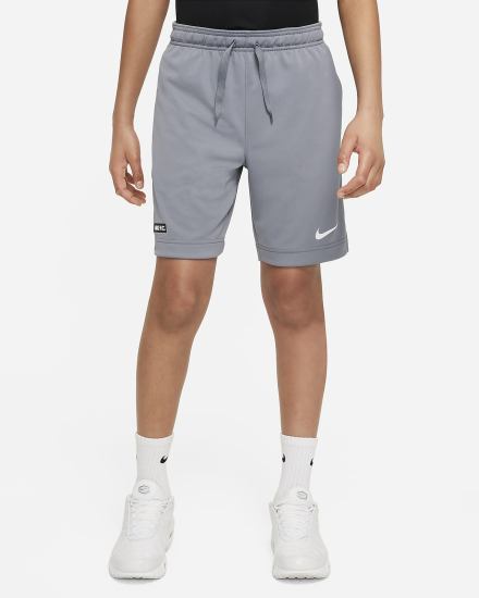 Pantalones Cortos Nike Dri-FIT F.C. Libero Kids Soccer Niña Gris Rojas Blancas | SGRID-5482