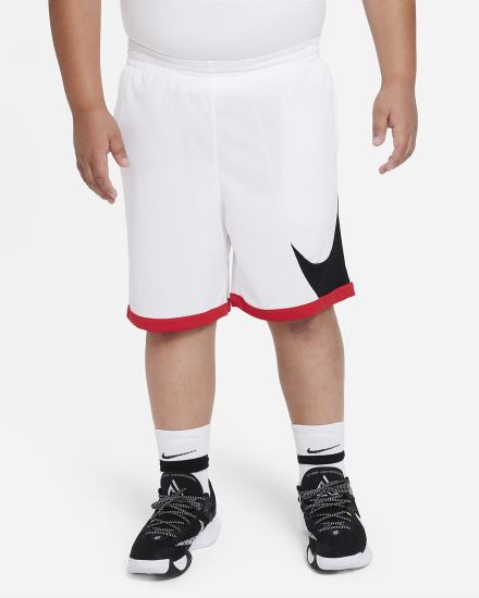 Pantalones Cortos Nike Dri-FIT Kids Basketball Niño Blancas Rojas Negras | OXWQN-4973
