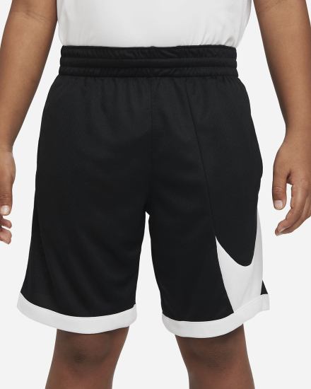 Pantalones Cortos Nike Dri-FIT Kids Basketball Niño Negras Blancas | UPBXI-7834