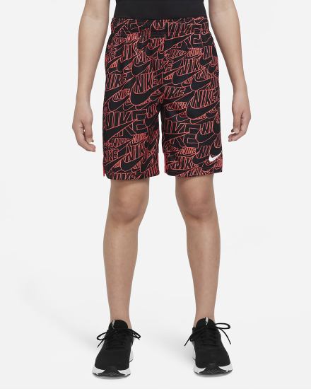 Pantalones Cortos Nike Dri-FIT Kids Printed Training Niño Rojas Claro Blancas | BXCVK-1692