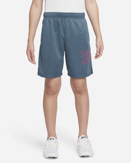 Pantalones Cortos Nike Dri-FIT Kids Training Niño Gris Verde Rojas | WQVCS-9605