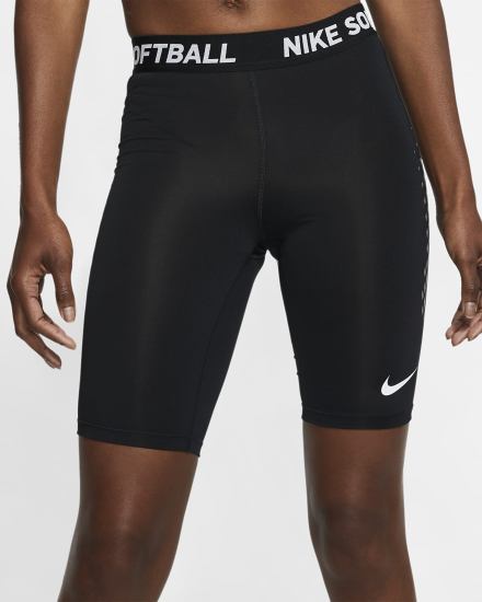 Pantalones Cortos Nike Dri-FIT Slider Softball Mujer Negras Blancas | COMYV-3841