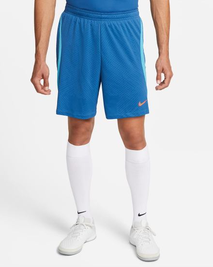 Pantalones Cortos Nike Dri-FIT Strike Soccer Hombre Azules Oscuro Rojas | EQFDB-0895