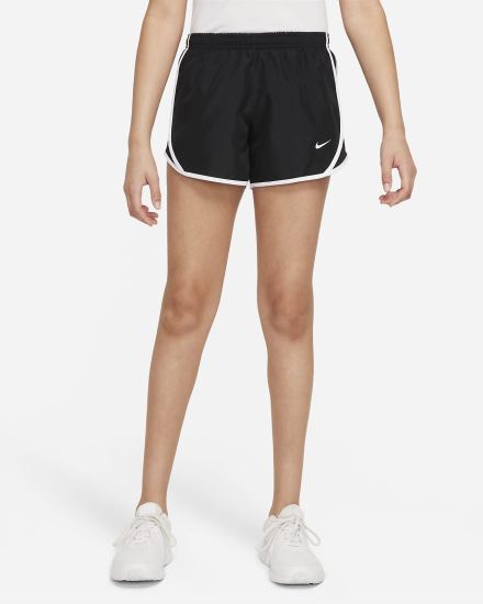 Pantalones Cortos Nike Dri-FIT Tempo Kids Running Niña Negras Blancas | GVTMX-8142