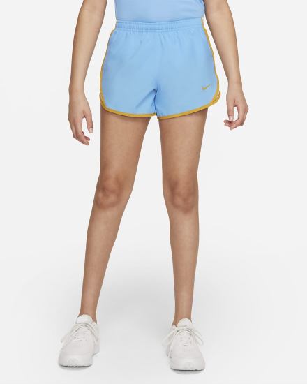 Pantalones Cortos Nike Dri-FIT Tempo Kids Running Niña Azules Gris | IEGBJ-1875