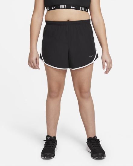 Pantalones Cortos Nike Dri-FIT Tempo Kids Running Niña Negras Blancas | OHSAJ-2538