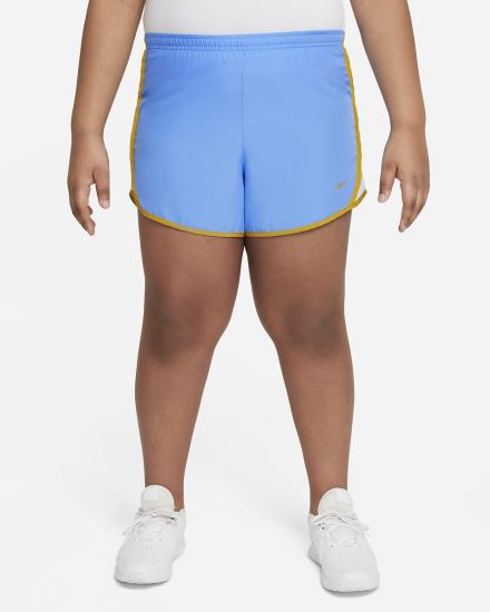 Pantalones Cortos Nike Dri-FIT Tempo Kids Running Niña Azules Gris | PYQVG-9581