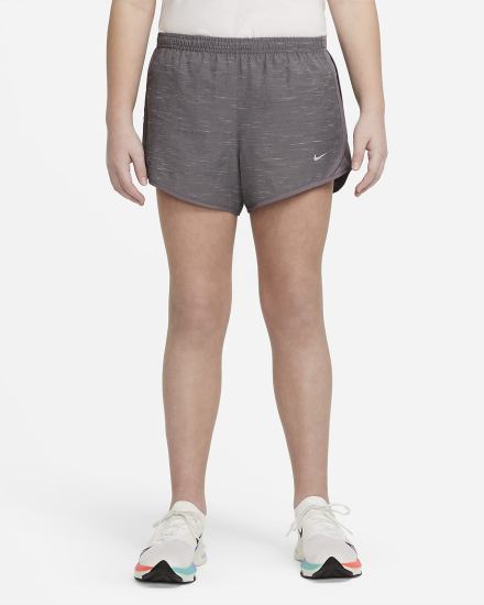 Pantalones Cortos Nike Dri-FIT Tempo Kids Running Niña Gris | WCLAK-3758