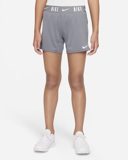 Pantalones Cortos Nike Dri-FIT Trophy Kids 6" Training Niña Gris Blancas | KSQNU-6094