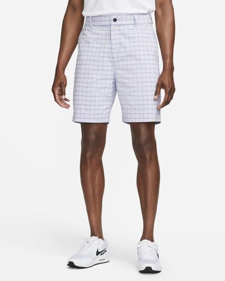 Pantalones Cortos Nike Dri-FIT UV Chino Plaid Golf Hombre Moradas | SZVLT-9431