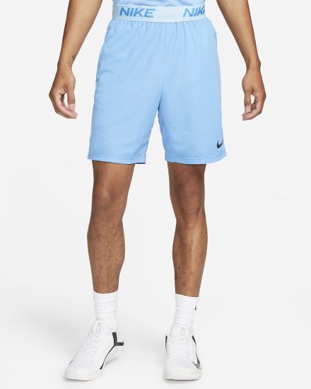 Pantalones Cortos Nike Dri-FIT Veneer Training Hombre Azules Claro Negras | PGVRY-8752