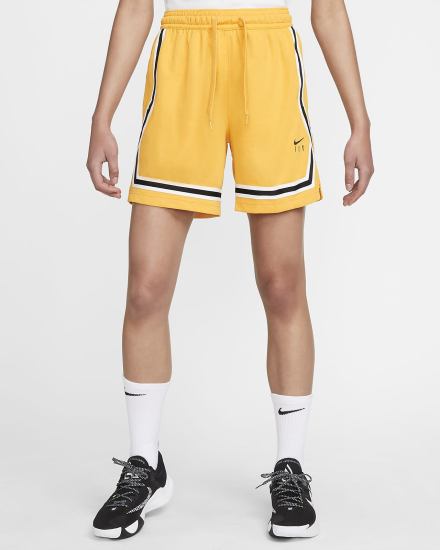 Pantalones Cortos Nike Fly Crossover Basketball Mujer Amarillo Negras | EQUMV-5143