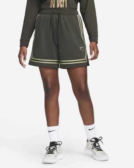 Pantalones Cortos Nike Fly Crossover Basketball Mujer Verde | NCRYI-3647