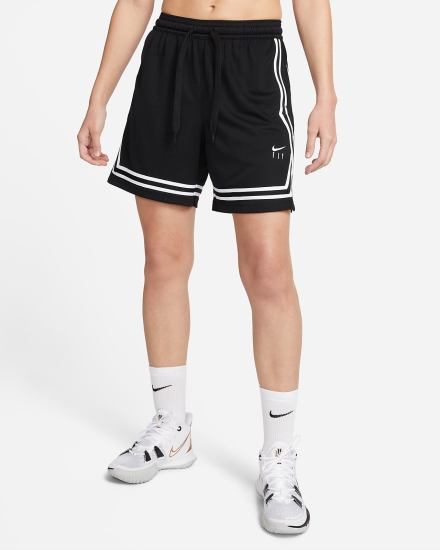Pantalones Cortos Nike Fly Crossover Basketball Mujer Negras Blancas | PHTOM-7143