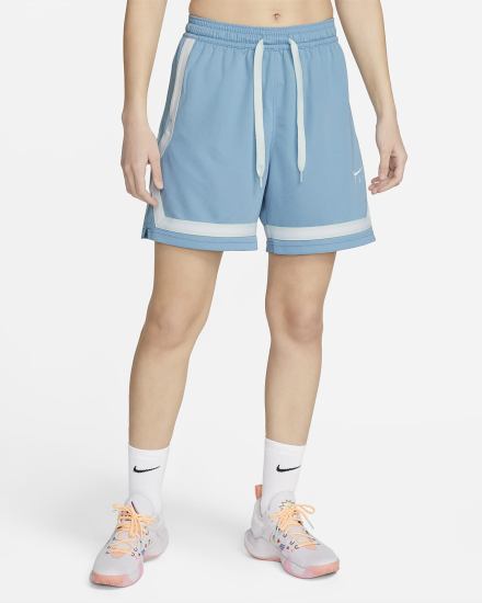 Pantalones Cortos Nike Fly Crossover Basketball Mujer Azules Blancas | QOCIK-7098