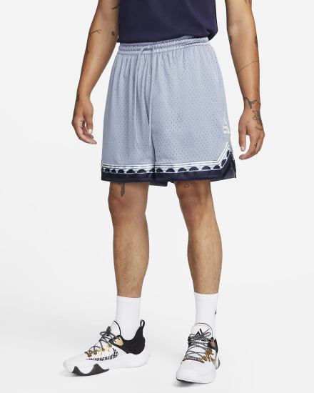 Pantalones Cortos Nike Giannis Dri-FIT Mesh 6" Basketball Hombre Azules | LPRVY-5762