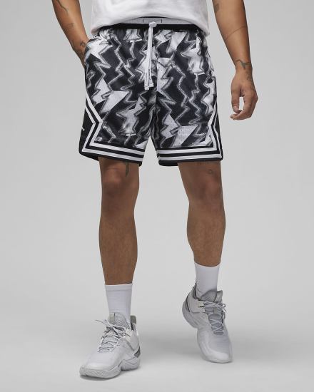 Pantalones Cortos Nike Jordan Dri-FIT Sport BC Diamond Hombre Blancas Negras Blancas | LGTCR-1542