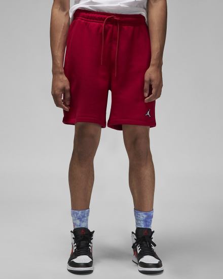 Pantalones Cortos Nike Jordan Essential Fleece Hombre Rojas Blancas | QXFNO-1675