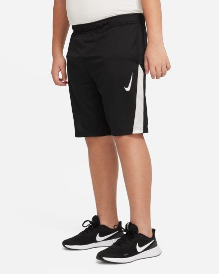 Pantalones Cortos Nike Kids Training Niño Negras Blancas | BCRAG-1085