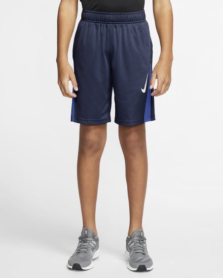 Pantalones Cortos Nike Kids Training Niño Azul Marino Azul Real Blancas | YLIRV-3124