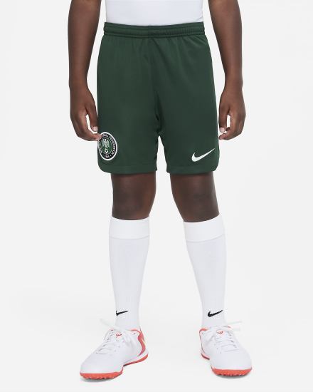 Pantalones Cortos Nike Nigeria 2022/23 Stadium Home/Away Kids Dri-FIT Soccer Niña Verde Blancas | VNSMZ-4072