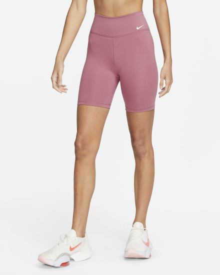 Pantalones Cortos Nike One Mid-Rise 7" Bike Mujer Blancas | AUGTB-0632