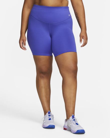 Pantalones Cortos Nike One Mid-Rise 7" Bike Mujer Blancas | FOVQI-9682