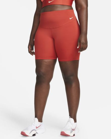 Pantalones Cortos Nike One Mid-Rise 7" Bike Mujer Blancas | UMOCA-5841