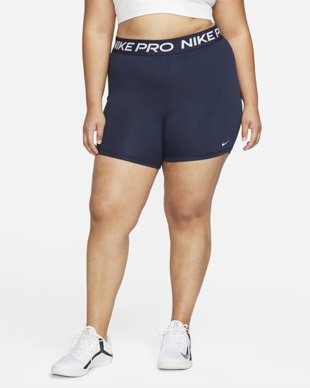Pantalones Cortos Nike Pro 365 5" (Plus Size) Mujer Obsidian Blancas | ONKGY-5261