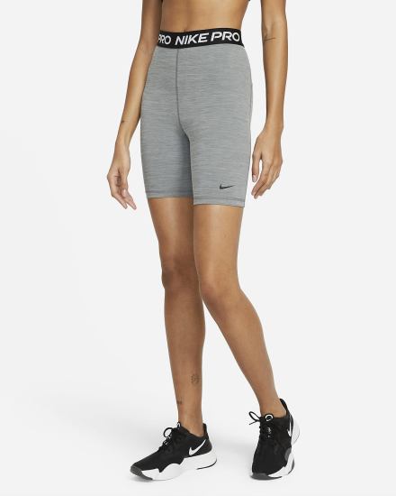 Pantalones Cortos Nike Pro 365 High-Waisted 7" Mujer Gris Negras | ELQRD-9742