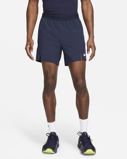 Pantalones Cortos Nike Pro Dri-FIT Flex 6" Training Hombre Obsidian Blancas | CAOEQ-1285