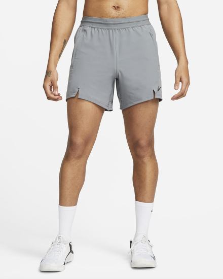 Pantalones Cortos Nike Pro Dri-FIT Flex 6" Training Hombre Gris Negras | HJXLP-0254
